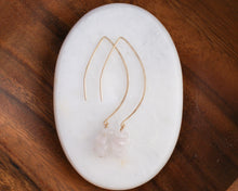 Load image into Gallery viewer, Rose Quartz 3 Stone Teardrops
