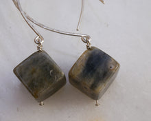 Load image into Gallery viewer, *Limited Edition* Labradorite Cube Teardrops
