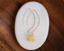 Load image into Gallery viewer, Citrine 3 Stone Teardrops
