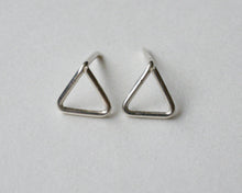 Load image into Gallery viewer, Sterling Silver Triangle Studs
