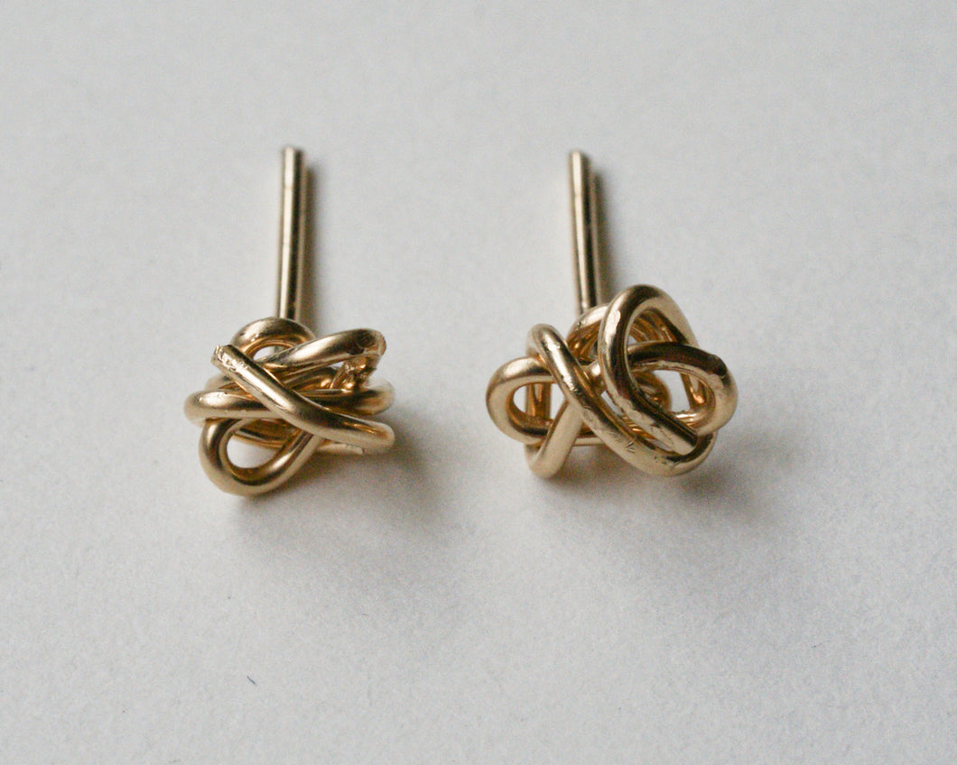 14k Gold Filled Abstract Flower Studs